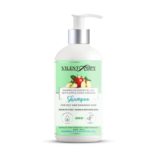 Shampoo Made From Marmelos Essential Oil, Apple Cider Vinegar, Plant Keratin, Hyaluronic Acid, Pro-Vitamin B5